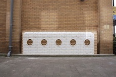 Brick Sculpture, Glazed Brick Relief Sculpture, Public Art, Commission,